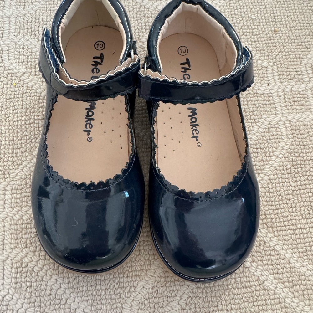 Kids Navy Mary Jane Shoes